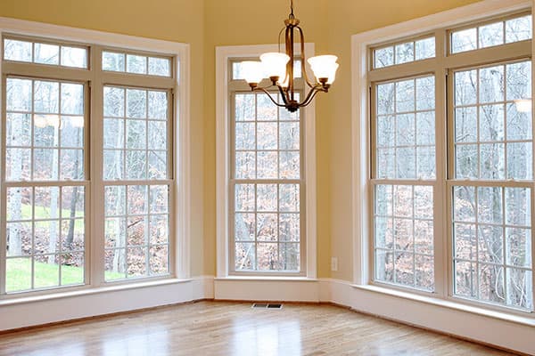 Replacement windows installed on a home